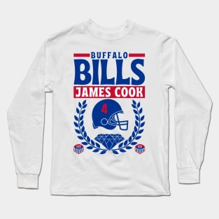 Buffalo Bills James Cook 4 Edition 3 Long Sleeve T-Shirt